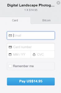accepting bitcoin on stripe