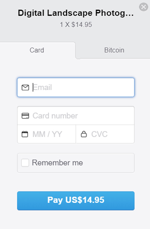 accept bitcoin with stripe