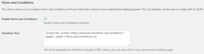 Enabling Terms and Conditions on Your Stripe Payments Buttons 