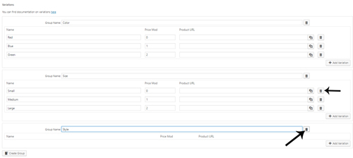 deleting-variation-variable-product