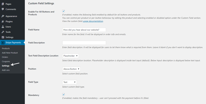 custom-field-settings-for-stripe-payments-plugin