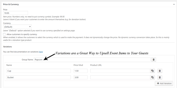 upsell-event-items-using-variations